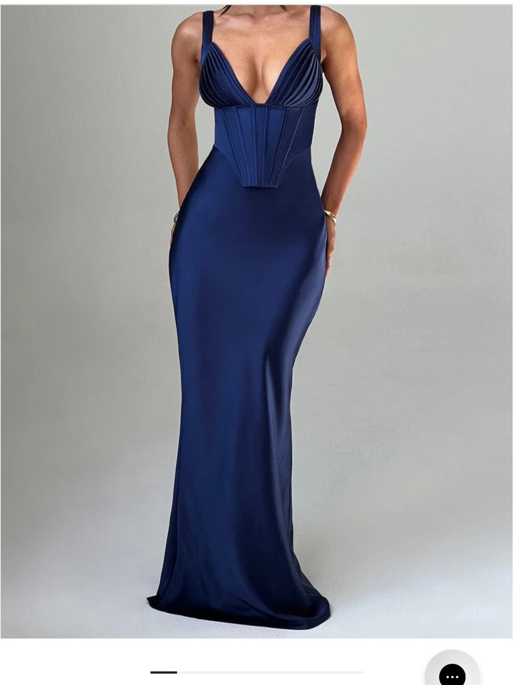 Baby boo shae navy maxi dress size M